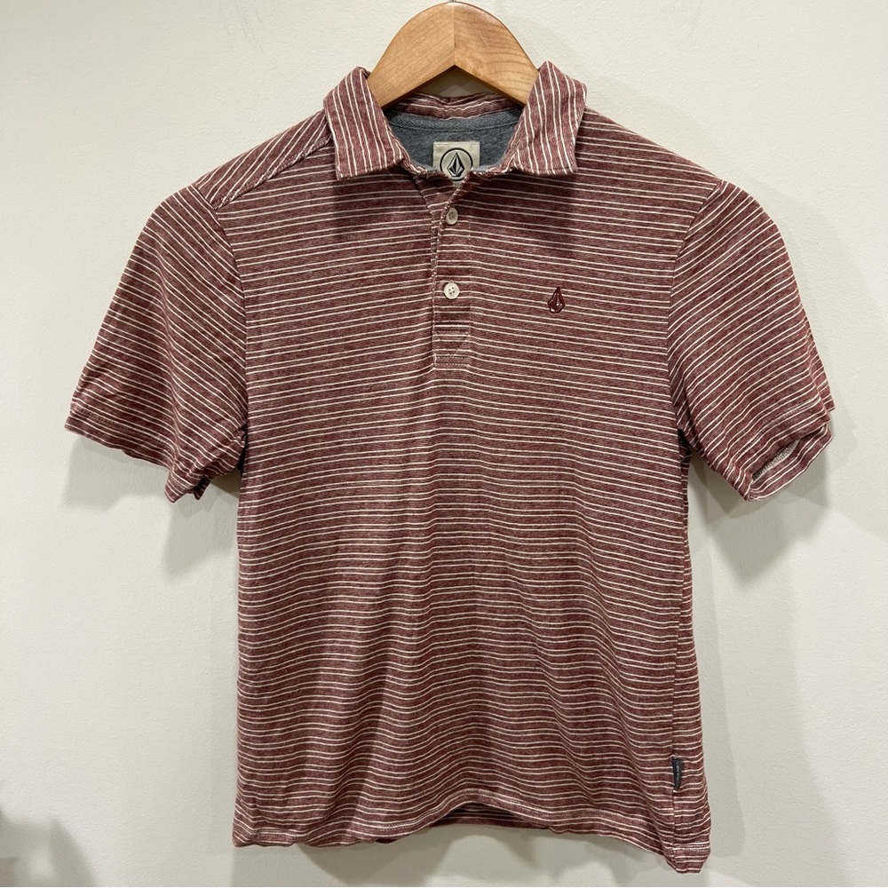 🌲3/$15🌲 Volcom Boys Polo Shirt Size Medium 12